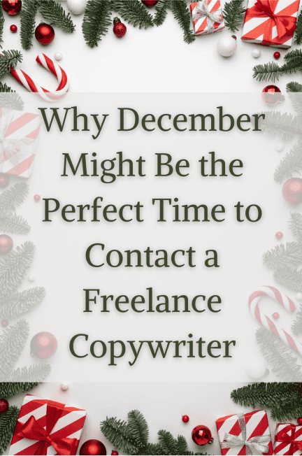 a festive table top Why December might be the perfect time to contact a freelance copywriter