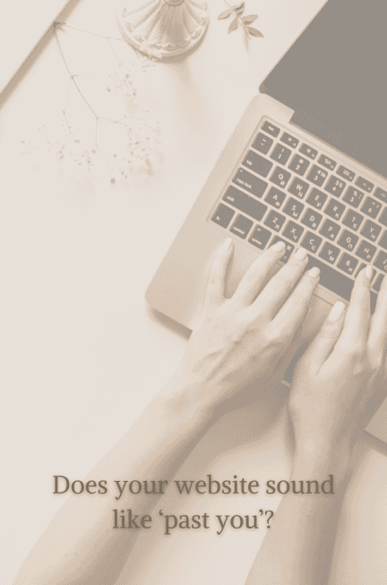 woman typing on a laptop